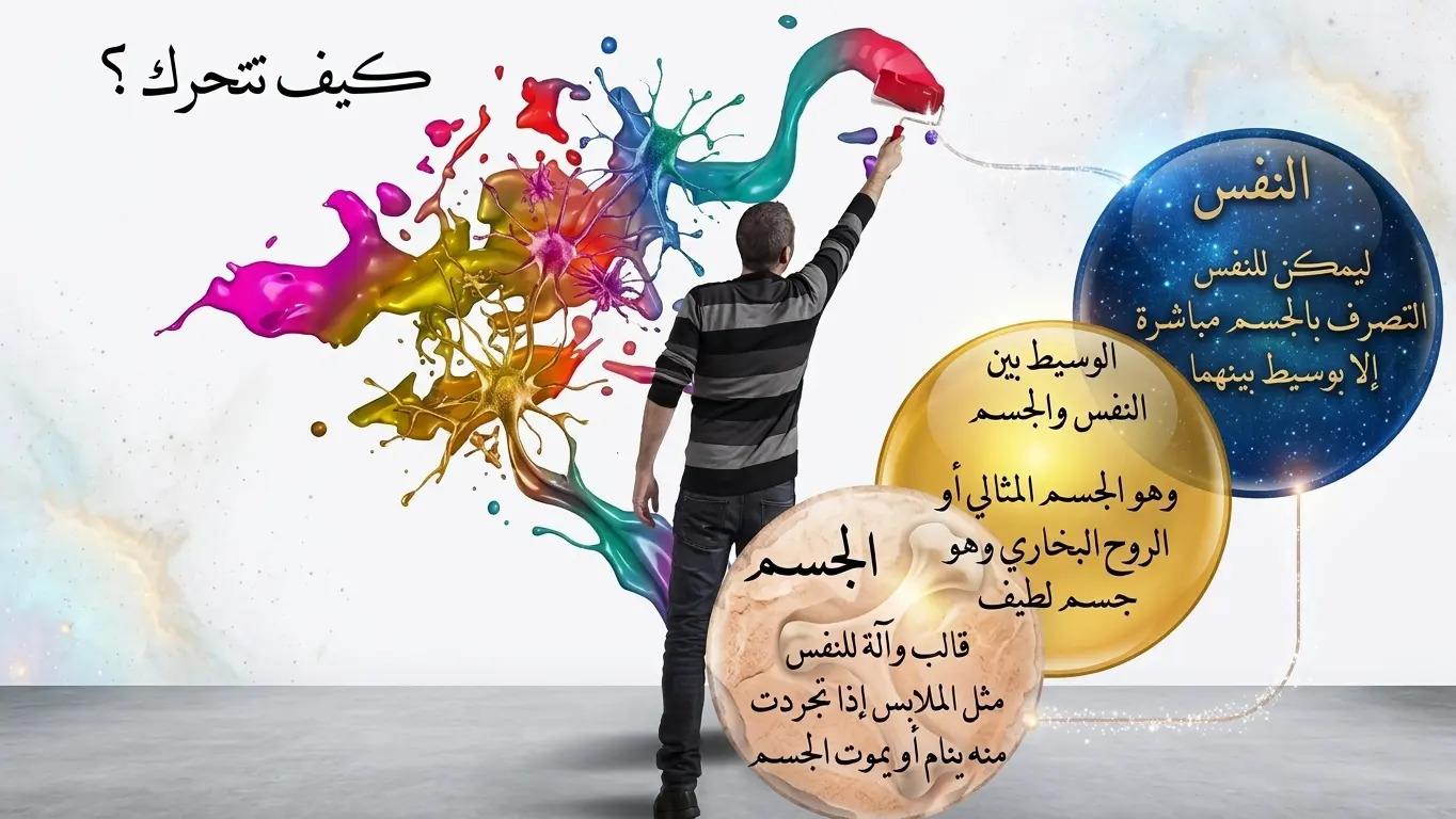 البطاقة الخامسة عشرة - كيف تتحرك النفس والجسم